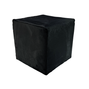 Pufa 40×40 cm VELVET MINKY kwadratowa siedzisko miękki welur czarna 794995 Pufa 40×40 cm VELVET MINKY kwadratowa siedzisko miękki welur czarna 794995