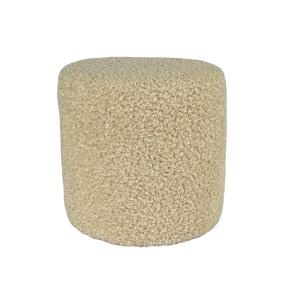 Pufa 40×40 cm kwadratowa ROLF baranek bouclé podnóżek beżowa 795004 Pufa 40×40 cm kwadratowa ROLF baranek bouclé podnóżek beżowa 795004