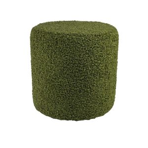 Pufa 40×40 cm kwadratowa ROLF baranek bouclé podnóżek ciemno zielona 795011 Pufa 40×40 cm kwadratowa ROLF baranek bouclé podnóżek ciemno zielona 795011