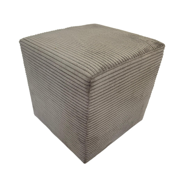 Pufa 40x40 sztruks kwadratowa POSO pufa do salonu siedzisko cappuchino 795087