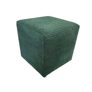 Pufa 40×40 sztruks kwadratowa POSO pufa do salonu siedzisko ciemno zielona 795108 Pufa 40×40 sztruks kwadratowa POSO pufa do salonu siedzisko ciemno zielona 795108