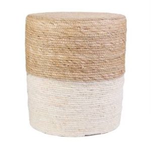 Pufa Bolsa naturalna/ biała boho 73865 Pufa Bolsa naturalna/ biała boho 73865