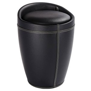 Pufa CANDY BLACK – kosz na pranie, 2 w 1, WENKO 189520 Pufa CANDY BLACK – kosz na pranie, 2 w 1, WENKO 189520