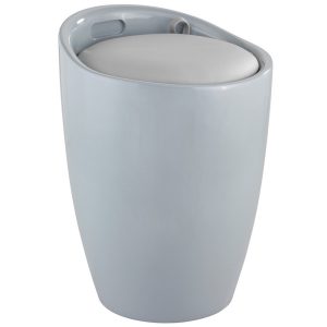 Pufa CANDY GREY – kosz na pranie, 2w1, WENKO 153208 Pufa CANDY GREY – kosz na pranie, 2w1, WENKO 153208