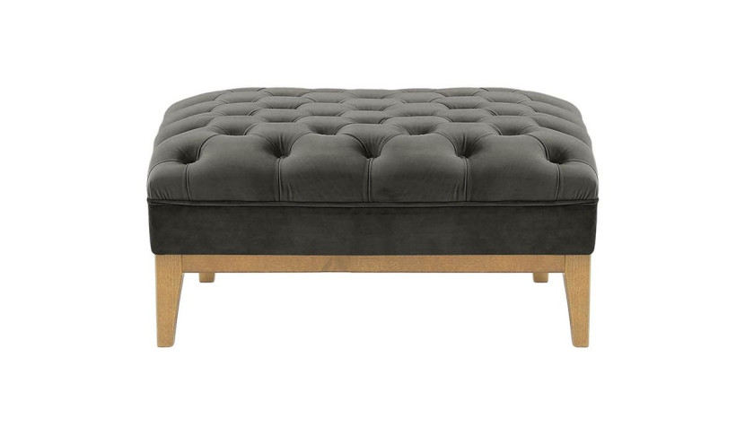 Pufa Chesterfield Modern Wood-Velluto 19 195090