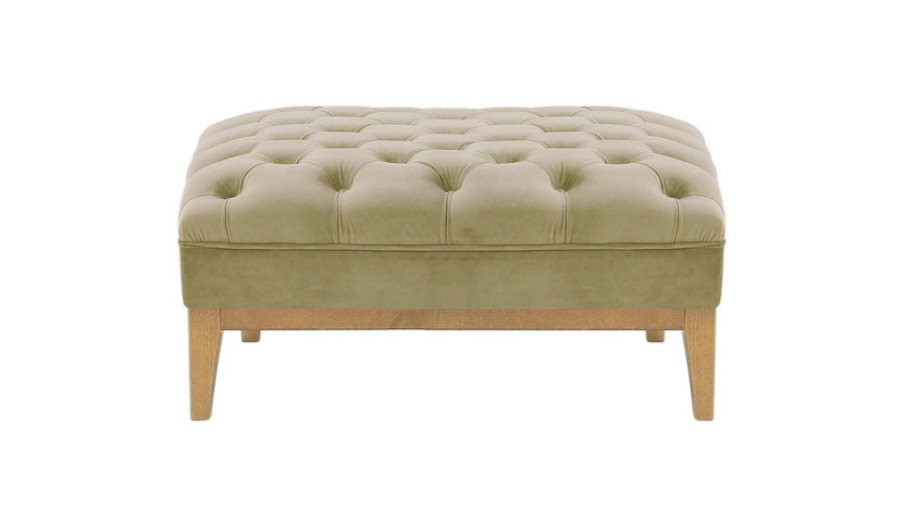 Pufa Chesterfield Modern Wood-Velluto 3 195093