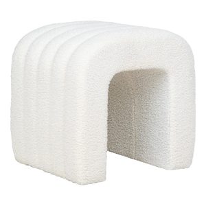 PUFA Colma biała TEDDY w kształcie łuku styl skandynawski 676440 PUFA Colma biała TEDDY w kształcie łuku styl skandynawski 676440