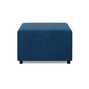 Pufa do salonu, podnóżek, BLOM, sztruks, 71x71x40 cm, granat | TYLETEGOTU 773664