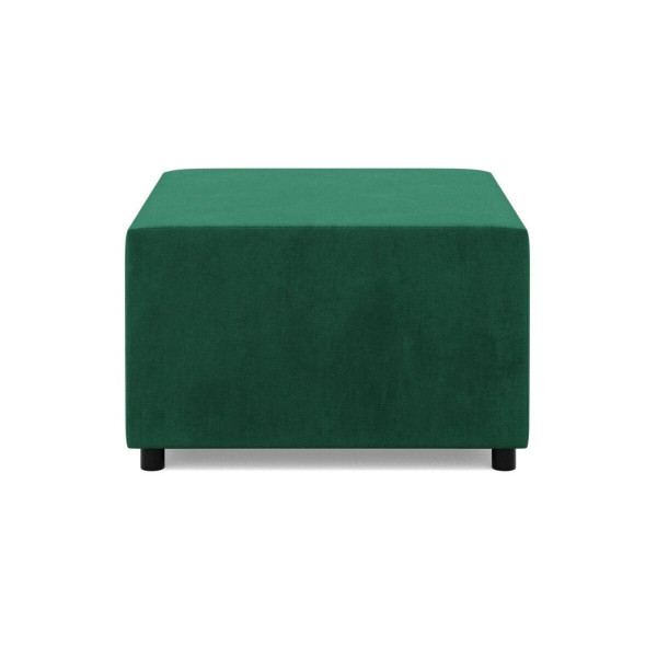 Pufa do salonu, podnóżek, BLOM, velvet, 71x71x40 cm, zieleń | TYLETEGOTU 773683