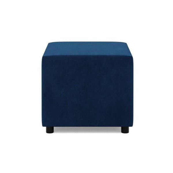 Pufa do siedzenia, BLOM, velvet, 51x51x40 cm, granatowy | TYLETEGOTU 773650