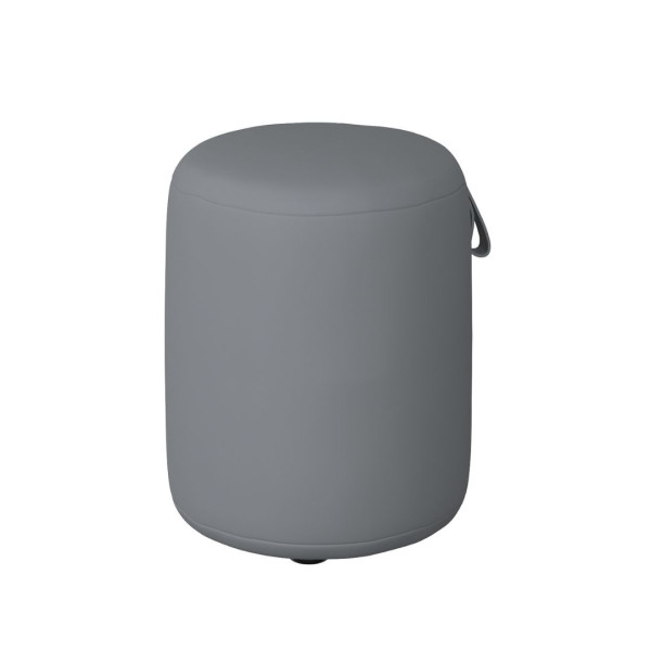 Pufa do toaletki MOSS 35 cm szara wodoodporna 817612