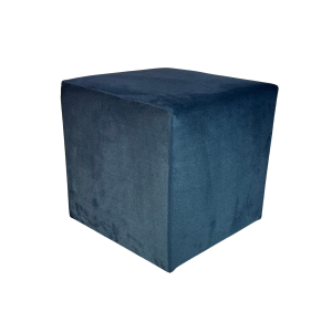 Pufa ELEMENT 40×40 cm kwadratowa trudnopalny welur do salonu granatowa 795043 Pufa ELEMENT 40×40 cm kwadratowa trudnopalny welur do salonu granatowa 795043