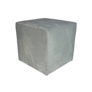 Pufa ELEMENT 40×40 cm kwadratowa trudnopalny welur do salonu jasno szara 794993 Pufa ELEMENT 40×40 cm kwadratowa trudnopalny welur do salonu jasno szara 794993