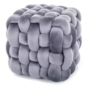 Pufa FARIS VELVET szara 1001950 Pufa FARIS VELVET szara 1001950