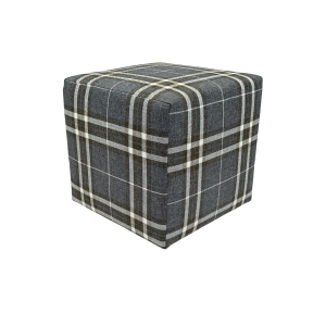Pufa kwadratowa 40×40 cm LOBOX dwukolorowa elegancka krata ciemno szara 795182 Pufa kwadratowa 40×40 cm LOBOX dwukolorowa elegancka krata ciemno szara 795182