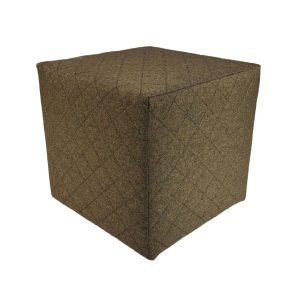 Pufa kwadratowa 40×40 cm SAWANA pikowana siedzisko podnóżek brązowa 795105 Pufa kwadratowa 40×40 cm SAWANA pikowana siedzisko podnóżek brązowa 795105