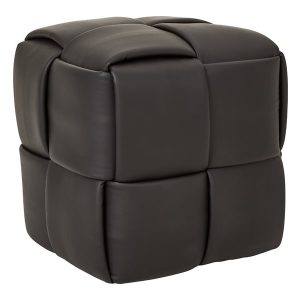 Pufa kwadratowa Luca 43 cm czarna 714151