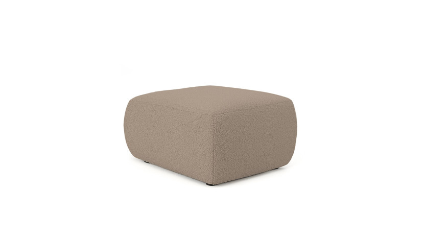 Pufa Lambi beżowa boucle 1056975