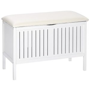 Pufa łazienkowa OSLO, kosz na pranie, schowek – 2w1, WENKO 153081 Pufa łazienkowa OSLO, kosz na pranie, schowek – 2w1, WENKO 153081