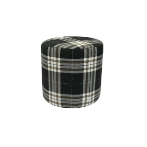 Pufa LOBOX plecionka 40×40 cm okrągła w kratę do salonu ciemno brązowa 795202 Pufa LOBOX plecionka 40×40 cm okrągła w kratę do salonu ciemno brązowa 795202