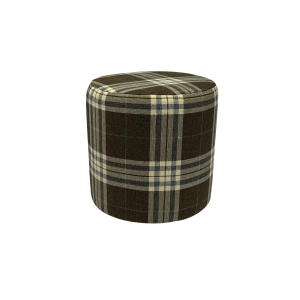 Pufa LOBOX plecionka 40×40 cm okrągła w kratę do salonu jasno brązowa 795129 Pufa LOBOX plecionka 40×40 cm okrągła w kratę do salonu jasno brązowa 795129