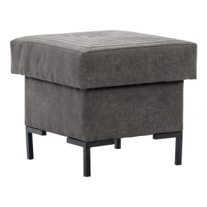 Pufa LUCA B manila dark grey czarny 296889 Pufa LUCA B manila dark grey czarny 296889