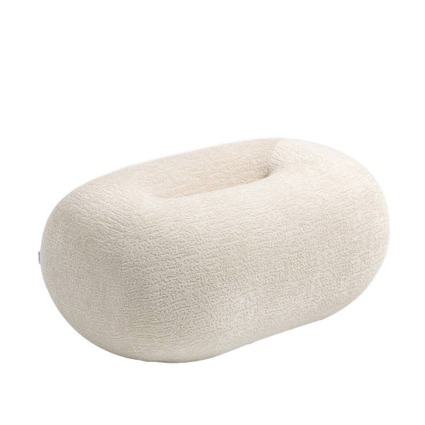 Pufa LUNCTA Ecru 82x52x34 cm HOMLA 961142