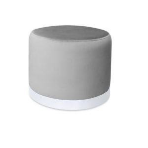 Pufa LUX elegancka podstawa metalowa biała MG17 1045677 Pufa LUX elegancka podstawa metalowa biała MG17 1045677