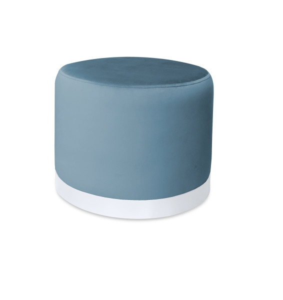 Pufa LUX elegancka podstawa metalowa biała MG33 1045688