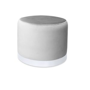 Pufa LUX elegancka podstawa metalowa biała MG39 1045627 Pufa LUX elegancka podstawa metalowa biała MG39 1045627