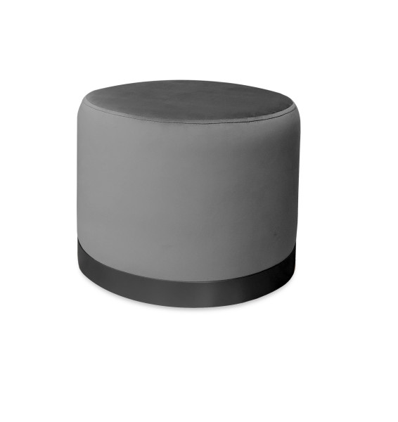 Pufa LUX elegancka podstawa metalowa czarna BL14 1045654