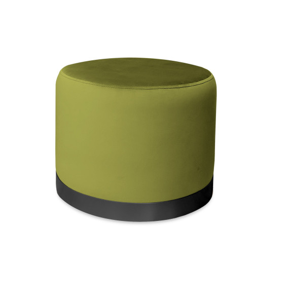 Pufa LUX elegancka podstawa metalowa czarna BL75 1051180