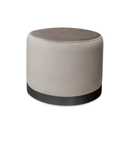 Pufa LUX elegancka podstawa metalowa czarna MG09 1045672