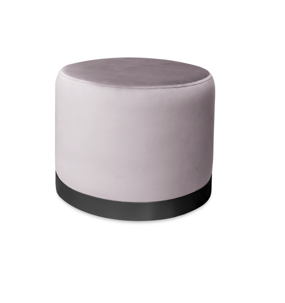 Pufa LUX elegancka podstawa metalowa czarna MG55 1045614