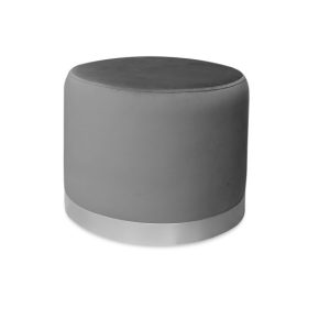 Pufa LUX elegancka podstawa metalowa szara BL14 1045621 Pufa LUX elegancka podstawa metalowa szara BL14 1045621