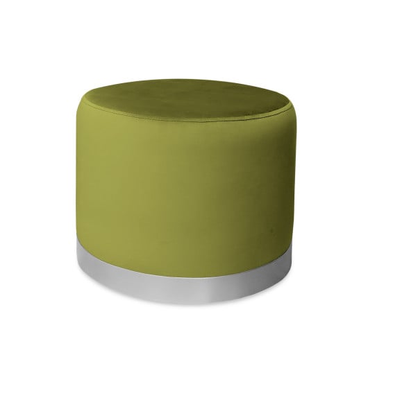 Pufa LUX elegancka podstawa metalowa szara BL75 1045608