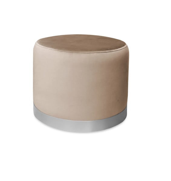 Pufa LUX elegancka podstawa metalowa szara MG06 1045691