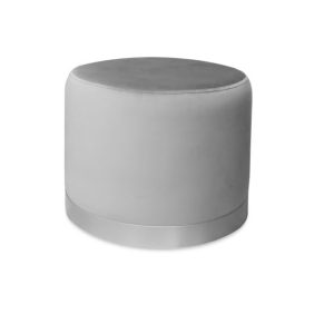 Pufa LUX elegancka podstawa metalowa szara MG17 1045619 Pufa LUX elegancka podstawa metalowa szara MG17 1045619