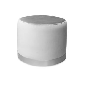 Pufa LUX elegancka podstawa metalowa szara MG39 1045667 Pufa LUX elegancka podstawa metalowa szara MG39 1045667