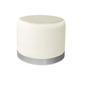 Pufa LUX elegancka podstawa metalowa szara MG50 1045687 Pufa LUX elegancka podstawa metalowa szara MG50 1045687