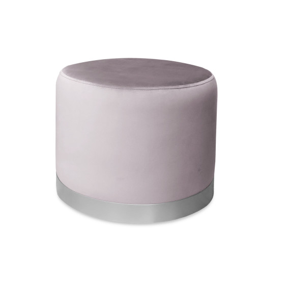 Pufa LUX elegancka podstawa metalowa szara MG55 1045651