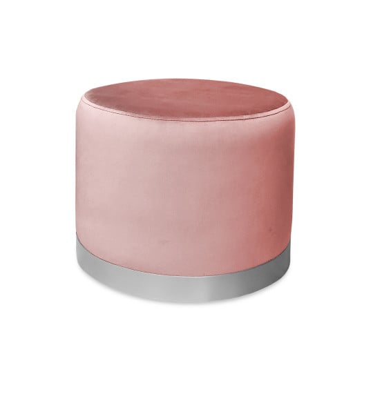 Pufa LUX elegancka podstawa metalowa szara MG58 1045670