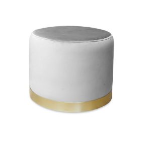 Pufa LUX welurowa ze złotą podstawą MG39 1045642 Pufa LUX welurowa ze złotą podstawą MG39 1045642