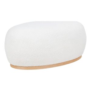 PUFA Manhattan biała teddy OBŁY KSZTAŁT styl skandynawski 676430 PUFA Manhattan biała teddy OBŁY KSZTAŁT styl skandynawski 676430