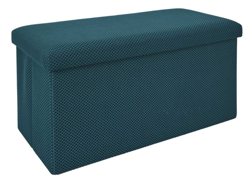 Pufa MELLOW Niebieska ze Schowkiem 38x76 cm do salonu 774943