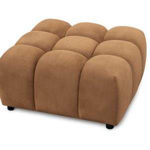 Pufa, pufa modułowa Bolla, tkanina Bluvel, Latte 828757