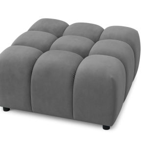 Pufa, pufa modułowa Bolla, tkanina Bluvel, Szary 828753 Pufa, pufa modułowa Bolla, tkanina Bluvel, Szary 828753