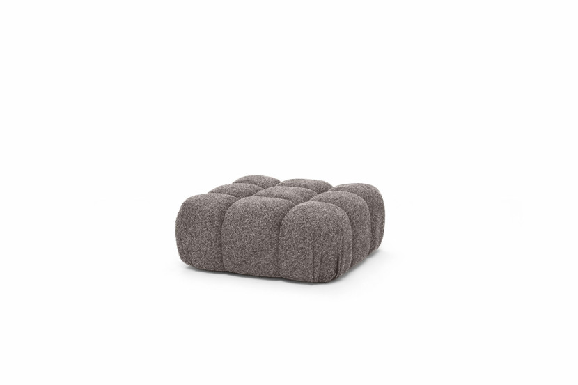 Pufa modułowa, tkanina bukla Abriamo, Brązowy, Selia 938699
