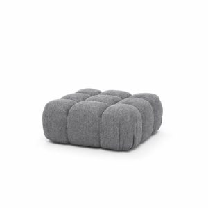 Pufa modułowa, tkanina bukla Abriamo, Ciemnoszary, Selia 938696 Pufa modułowa, tkanina bukla Abriamo, Ciemnoszary, Selia 938696