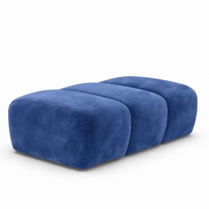 Pufa modułowa, tkanina welur Bluvel, Atramentowy, CROISSANT 969848 Pufa modułowa, tkanina welur Bluvel, Atramentowy, CROISSANT 969848